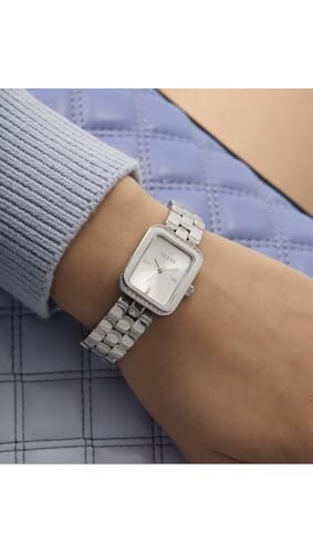 Guess Isla Rectangle 22mm Silver Dial Analog Women Watch - GW0865L1