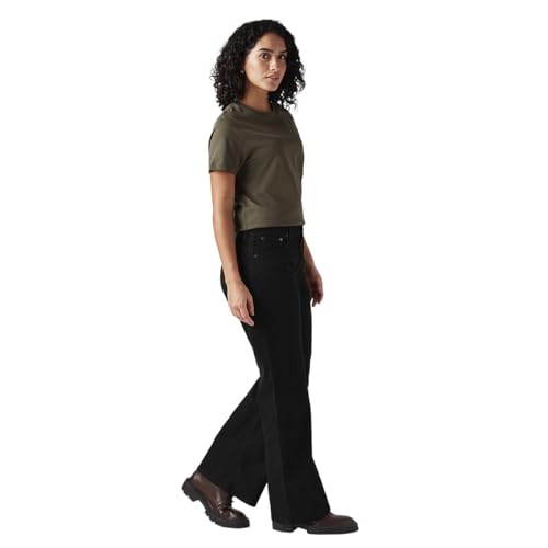 Levi's Women's Black Loose Bootcut Fit Mid Rise Jeans