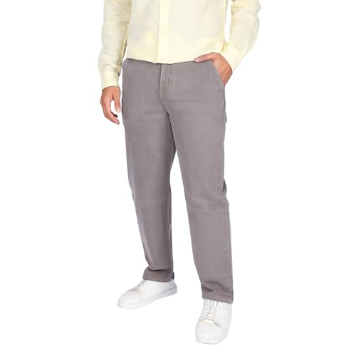 Wrangler Men Grey Loose Fit Low Rise Jeans