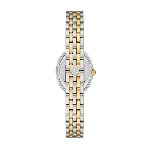 Tory Burch Women's Oval Stainless Steel Bracelet Watch, Two-Tone, Tory & Oval