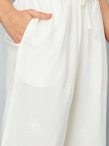 Max Women's Regular Pants (CTBT42094_Off White