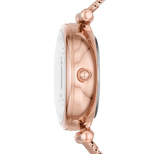 Fossil Carlie Mini Me Analog Mother of Pearl Dial Women's Watch-ME3188, Rose Gold