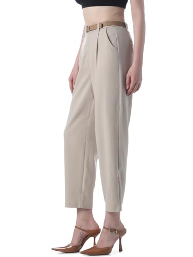 ONLY Women's Regular Pants (15351221-Chateau Gray_Chateau