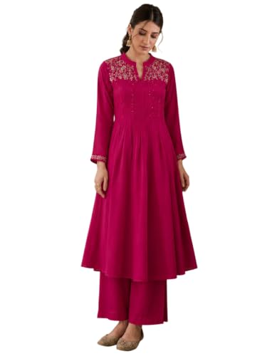 Varanga Fuchsia Bloom Women's kurta s Set