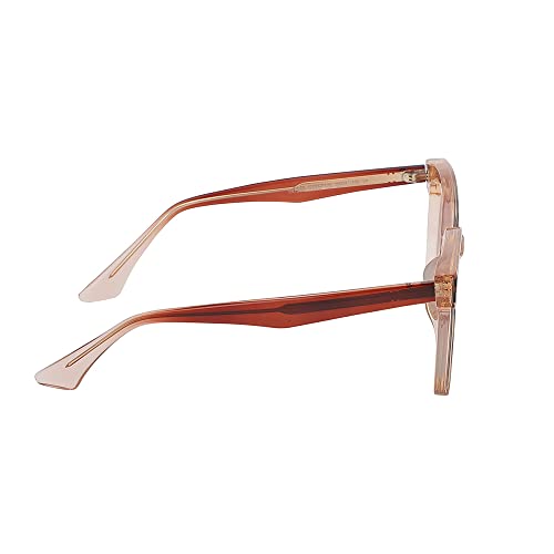 Carlton London-Premium-Women's-Transparent & Pink Toned Polarised and UV Protected Lens Cateye Sunglasses