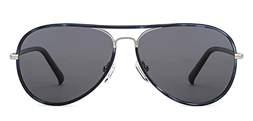 John Jacobs 100% UV Protected | Silver-Brown Full Rim Round | Stylish & Premium Sunglasses | For Men & Women | Medium | JJ S13871