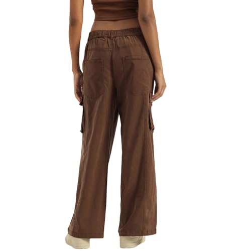 United Colors of Benetton Women's Regular Trousers & Capris (25A4DVKDF06GG23N_Brown