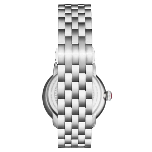 Stuhrling Original Celestia 4080 Women’s 38mm Quartz Watch – Crystal Bezel, Sunray Dial, Roman Numerals, Date Display, Stainless Steel Bracelet, Butterfly Clasp, Silver