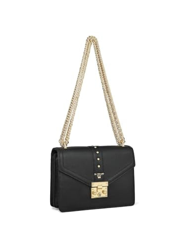 Da Milano Genuine Leather Black Shoulder Bag (00349A-OL) (Small)