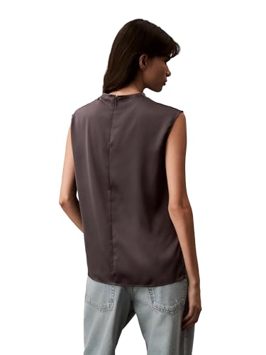 Calvin Klein Jeans Women's Solid Regular Fit T-Shirt (44B917G021_Grey