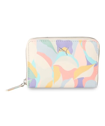 Puma Womens, PREMIU FLORAL Wallet, Warm White-Light Lavender, One Size (9210401)