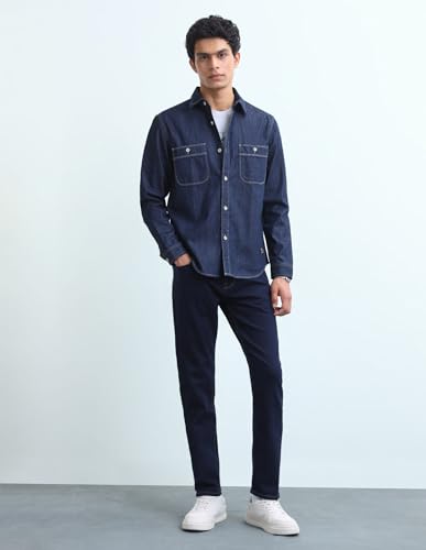 Flying Machine Solid Slim Fit Shirt