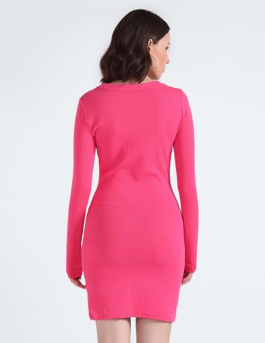 Tommy Hilfiger Womens Pink Color Dress (S)