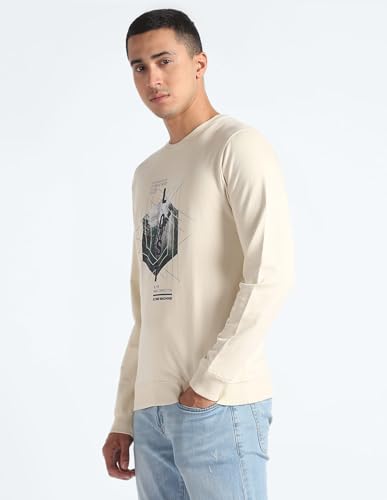 Graphic Print Cotton Sweatshirt