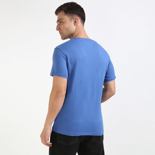 Tommy Hilfiger Mens Blue Color Tshirt (XL)