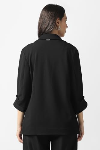 Women Black Solid Blazer
