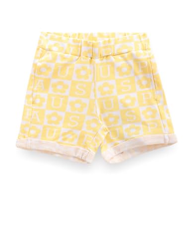 U.S. POLO ASSN. Girl's Regular Shorts (UGSRT0064_Yellow
