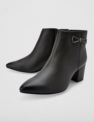 Metro Women Olive Leather Ankle Boot UK/4 EU/37 (31-81)