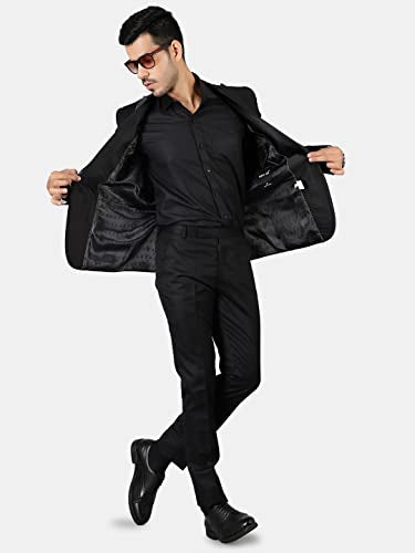 WINTAGE Men's Tuxedo Black 2PC Suit : Small