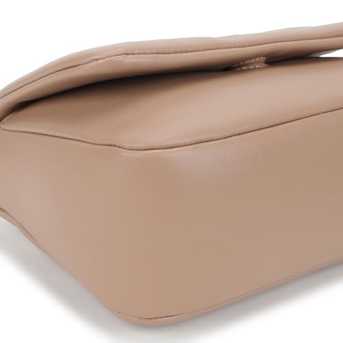 Fastrack Poppy Beige Sling | Beige | Faux Leather Crossbody Bag | Spacious Compartment with Organizer Pockets | Adjustable Strap | Coin Pocket Charm | Zipper & Magnetic Flap Closure