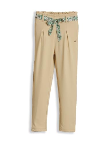 Allen Solly Girls Beige Solid Trousers