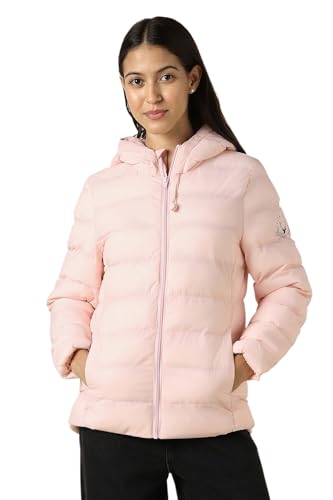 Women Pink Solid Casual Jacket