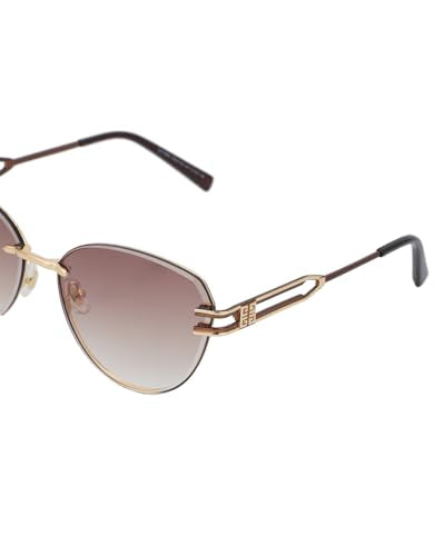 Premium Gold with Brown Toned & UV Protected Lens Cat Eye Sunglass for women