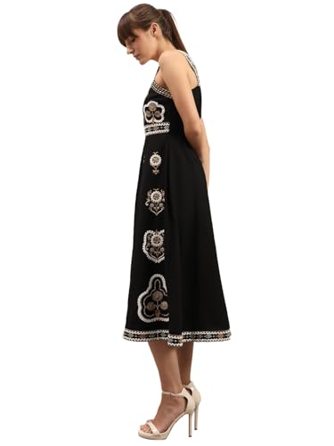 VERO MODA Women's A-Line Black Dress
