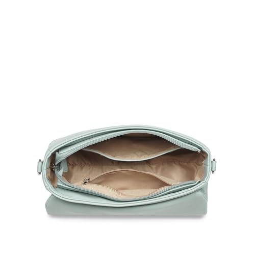 Caprese Riko Large Solid Sling Bag for Women with Adjustable and Detachable Strap for Comfortable Wear|Versatile Handbag for Everyday Use, Travel, and Special Occasions (Powder Blue)