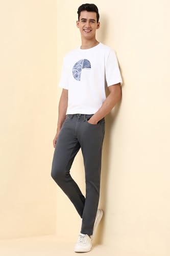 Men Grey Mid Wash Jeans