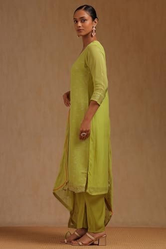 Soch Women's Organza Salwar Suit Set (SMUA5CD2086_Light Green