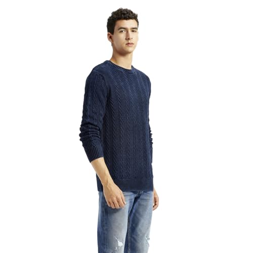 Levi's Men's Indigo Crew Neck Sweater