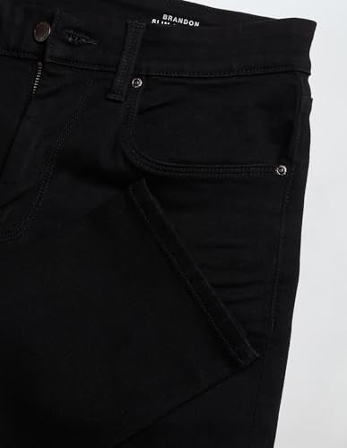 U.S. Polo Assn. Denim Co. Men's Brandon Slim Tapered Fit Black Jeans (UDJEN2034_Black_30)