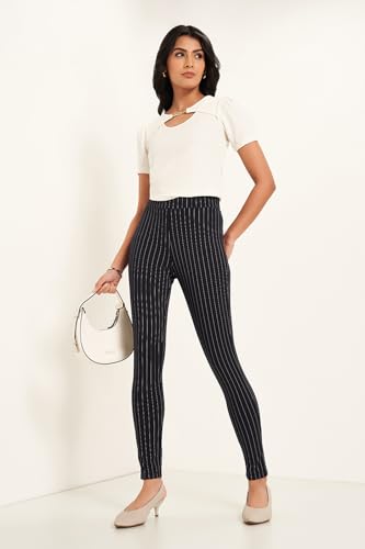 Annabelle by Pantaloons Women's Treggings Navy