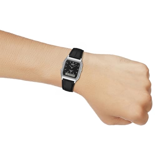 Casio Vintage AQ-230EL-1ADF Analog-Digital Black Dial Unisex (D416)