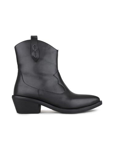 Inc.5 Womens Black Casual Solid Round Toe Ankle Boots