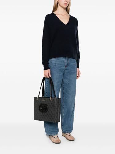 Guess Women's Coal Logo/Black Printed Tote| Ladies Purse Handbags | Gift For Ladies