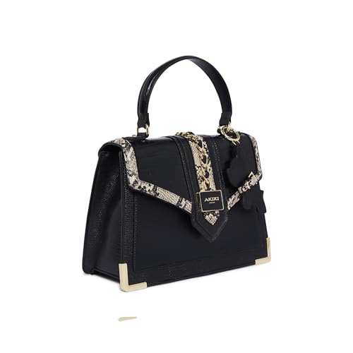 Akiki London Women's Ledbury 26 Small Flap Satchel Handbag | Satchel Bag for Work | Ladies purse | Stylish Shoulder Bag | Gift For Women