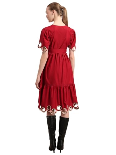 VERO MODA Women A-Line Red Dress