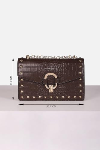 Allen Solly Animal Textured Structured Sling Bag
