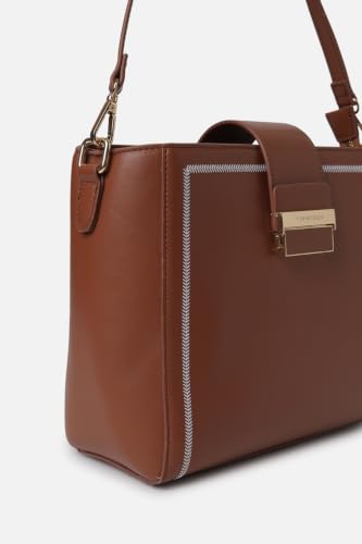 Women Brown Solid Casual Sling Bag