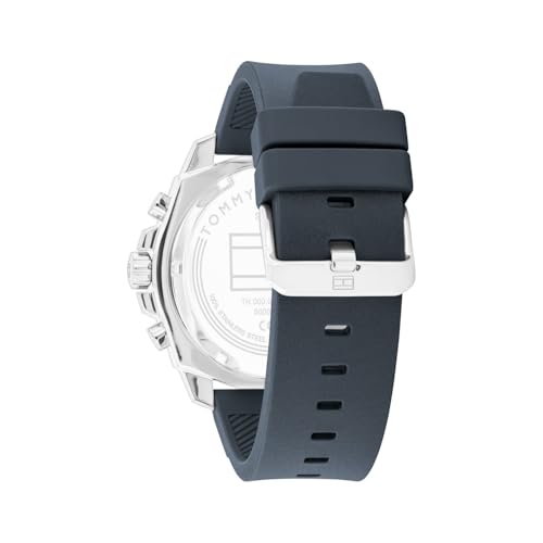 Tommy Hilfiger Morgan Quartz Analog with Blue Dial Blue Silicone Strap Watch for Men - TH1710687