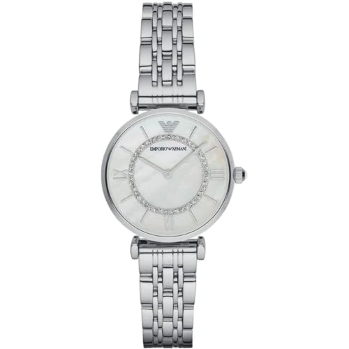 Emporio Armani Gianni T-bar Analog White Dial Women's Watch - AR1908