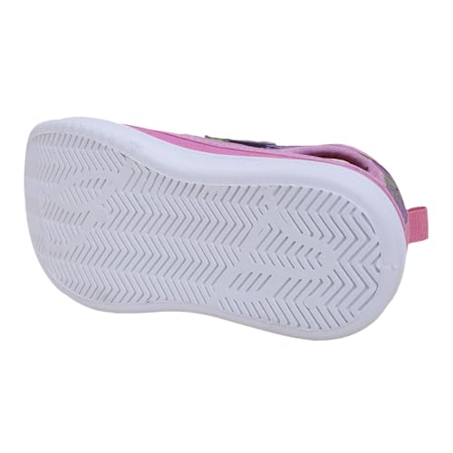 Hopscotch Girls Mesh Printed Round Toe Sneakers in Pink Color,UK:12