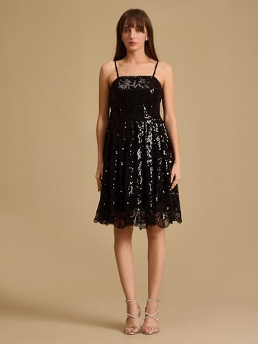 Kazo Spencer Mini Dress for Women Black
