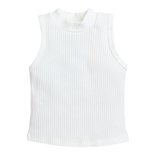 Hopscotch Polyester Girls Solid Blouseskirt Set In White Color For Ages 3-4 Years