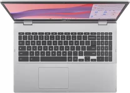 ASUS Chromebook Intel Celeron Dual Core N4500 - (8 GB/64 GB EMMC Storage/Chrome OS) CX1500CKA-EJ0275 Chromebook (15.6 Inch, Transparent Silver, 1.80 Kg)