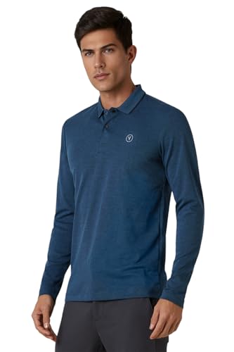 Van Heusen Men's Regular Fit T-Shirt (VFKPARGFA11332_Navy