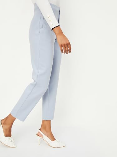Max Women Structured Formal Trousers (SFB3113BLUE)_34