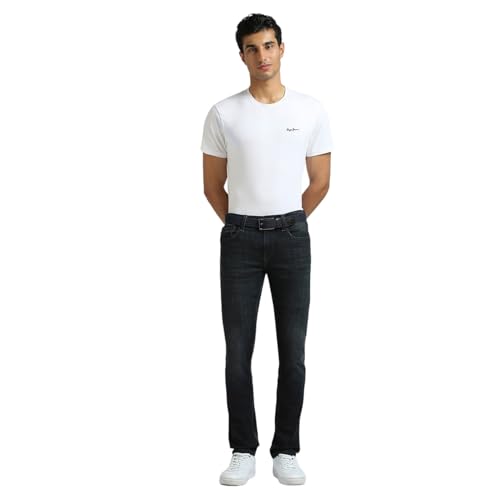 Pepe Jeans Men's Skinny Jeans (PM208047R193_Black Blue CAST